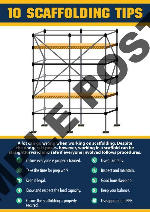 Ten Scaffolding Tips Poster